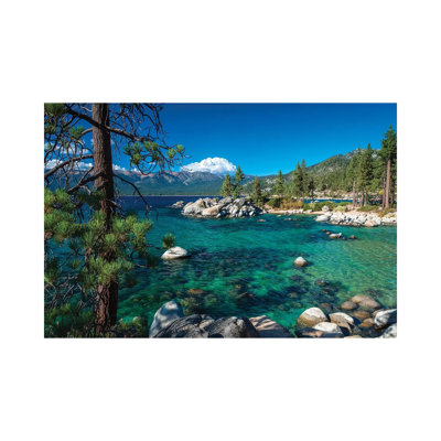 Boulders And Cove At Sand Harbor State Park, Lake Tahoe, Nevada, USA by Russ Bishop - Wrapped Canvas Print