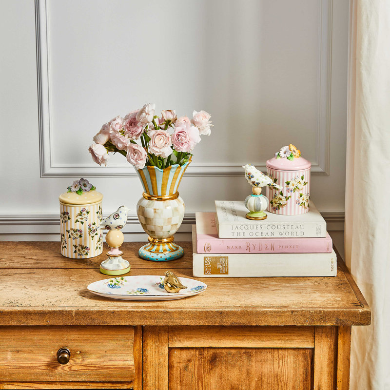 Wildflowers Bird Topiaries 2-Piece Set