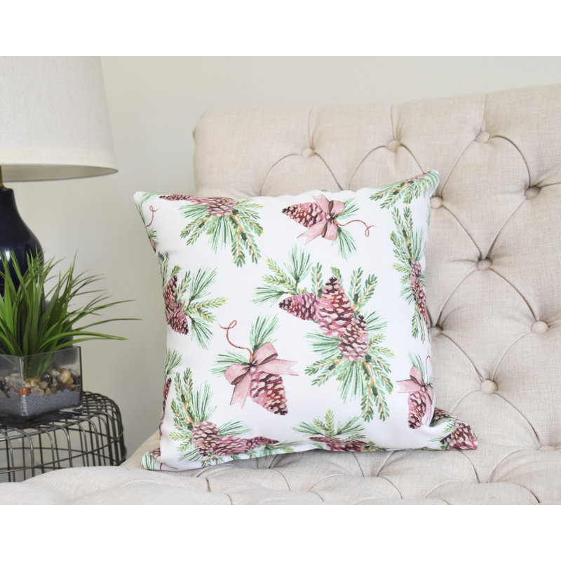 Housse et insert de coussin Winter Winter, 18 po x 18 po, Blanc
