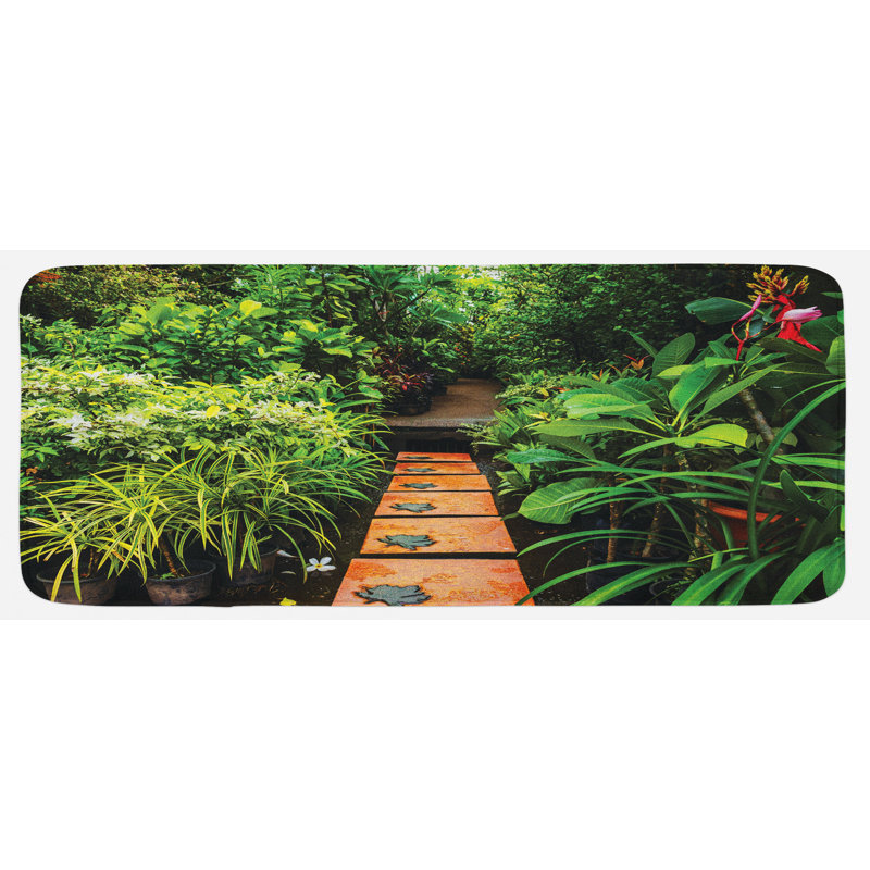 Rustic Synthetic Kitchen Mat