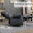 Large Manual Recliner Chair In Fabric, Comfortable And Spacious For Living Room Relaxation-807121441