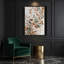 "Watercolor Floral 83", art mural sur toile grise-1375246319