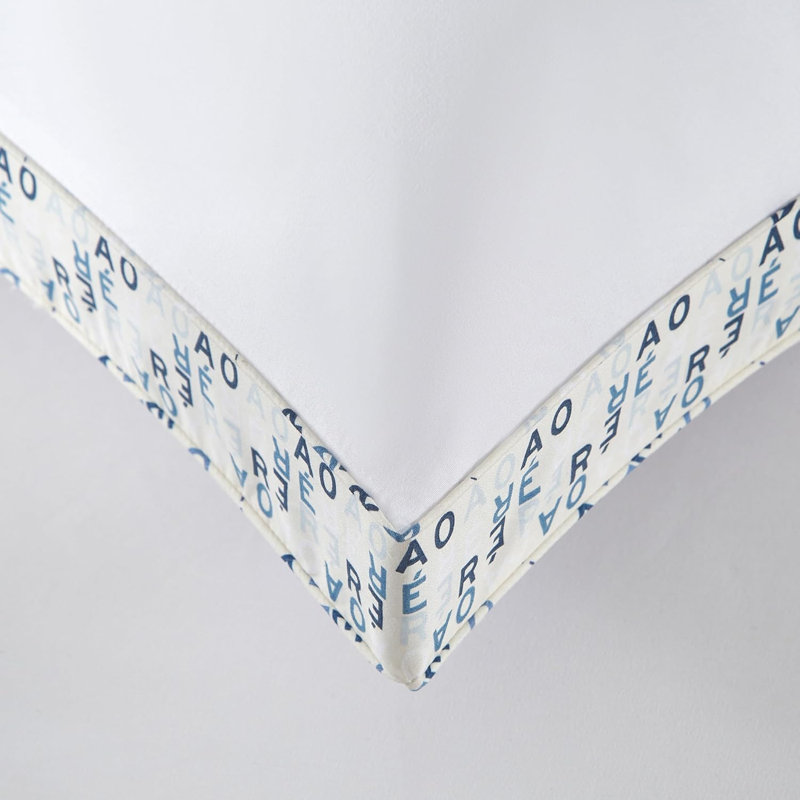 Ensemble de 2 coussins de lit à imprimé gousset, Standard