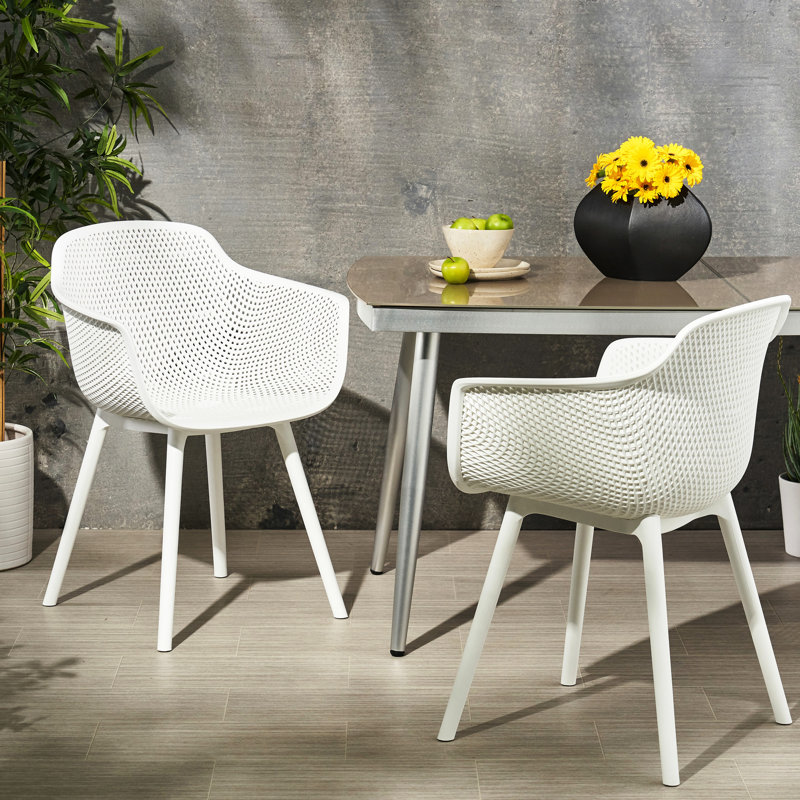 Chaise blanche en polypropylène blanc Lotus