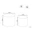 MANTI MDF Pedestal Table Set -324527984-324527985