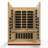 Dynamic Saunas Bellagio 3-Person Low EMF FAR IR Sauna in Canadian Hemlock