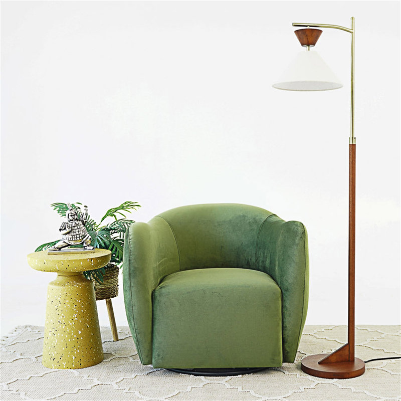 Chaise pivotante rembourrée