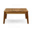 Ensemble de canapé modulaire 8 places en bois d'acacia, teck et rouge