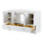 Emlyn 48" Single Bathroom Vanity with 3 Cabinets, 2 Drawers, and Cultured Marble Vanity Top-84758768