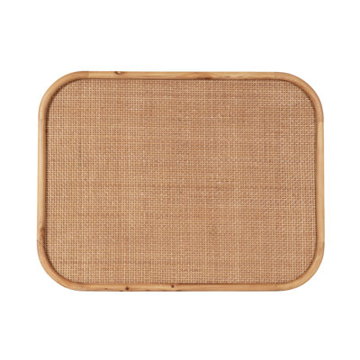 Rounded Rectangle Rattan Pinboard