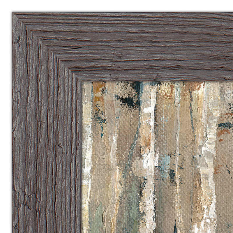 Birch Tree Landscape, reproduction encadrée, gris, H 11 po x l 14 po x P 0,75 po
