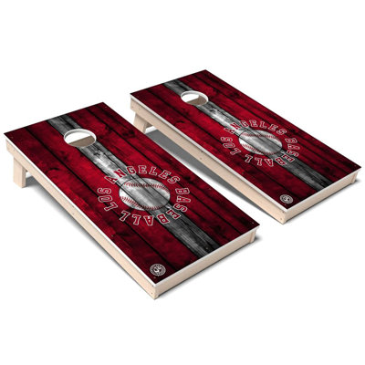 Los Angeles Baseball All-Weather Composite Cornhole Set V4