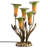 20"H Hand Blown Glass 5 Calla Lily Uplight Accent Lamp - -1458875302