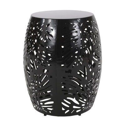 Metal Accent Table With Modern Structure - Black, 16.95"W X 16.95"D 20.58"H, No Assembly Needed Side In Elegant Style 16.95"X16.95"X20.58", Ready To Use,