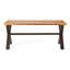Table de salle à manger en bois avec pieds en fer, 69,98 l 35,11 po 30,02 H pieds