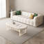 Guyii LED Coffee Table Oval Shape with Acrylic Side Panel & 2 Storage Drawers