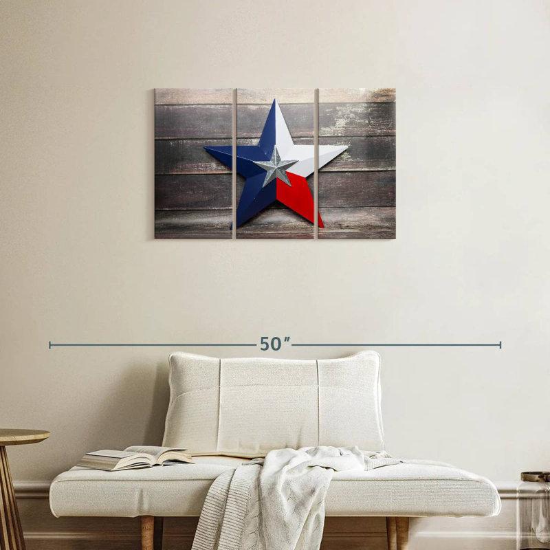 Sebbie Texas Lone Star, 20" H x 33" W