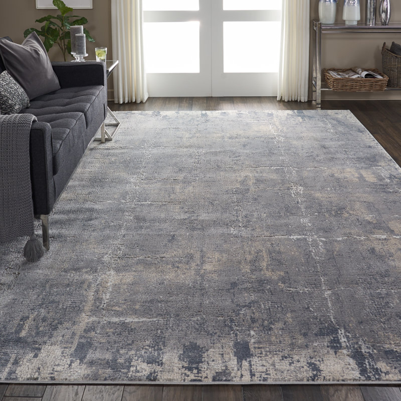 Abstract Indoor Rug, Rectangle 9'3" x 12'9"
