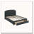 Burlap Upholstered Button Tufted Bed With Drawer