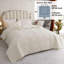 Ensemble de courtepointe matelassée à motif floral pour grands lits (blanc cassé / bleu)-533829363-533829362