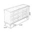 Commodes et commodes rectangulaires cerisier massif + bois manufacturé + verre