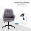 Chaise de bureau d'ordinateur gris foncé -, réglable en hauteur, avec fonction pivotante et rembourrée pour une productivité accrue