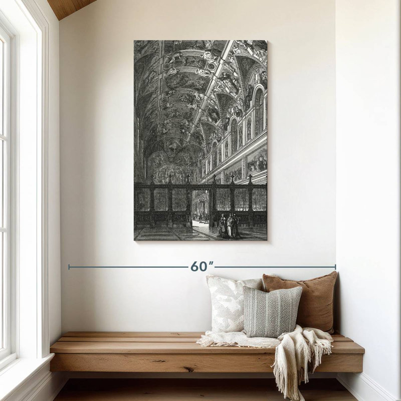 Plafond de chapelle Lilie Sixtine, H 45 po x l 30 po