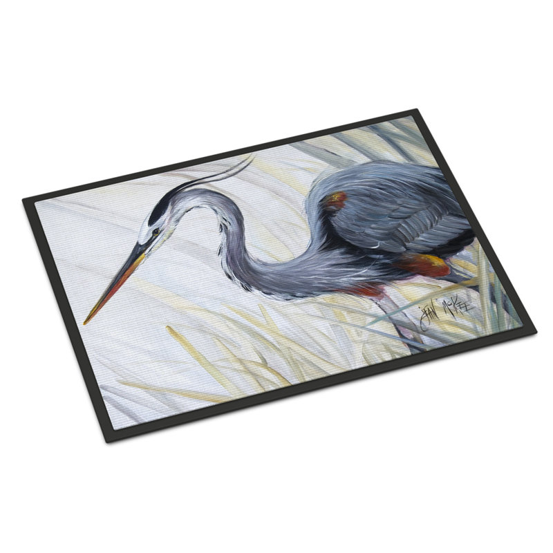 Tapis d'intérieur antidérapant Ellice Heron, Rectangle 2 pi x 3 pi