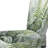 Minimal Ferns Emerald Reverie II - Velvet Upholstered Scandinavian Side Chair, Botanical Ferns Accent Chair