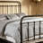 Olaleye Dark Bronze Queen Metal Spindle Panel Bed