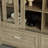 74" Display Cabinet With Glass Doors