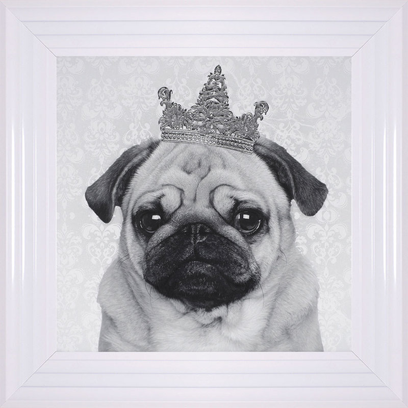 Single Picture Frame Print, 55cm H x 55cm W, White Framed