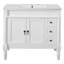 Meuble-lavabo 36 po avec lavabo en céramique, tiroirs standard, portes à fermeture douce, tablettes réglables, armoire de rangement moderne pour petites et moyennes salles de bain-1501437242