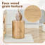 Table basse cylindrique à grain de bois