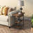 End Table With Charging Station, Flip Top Side Table With Usb Ports And Outlets, Nightstand For Small Spaces, Bedside Tables With Storage Shelf For Living Room, Bedroom-1749642881-1749642886