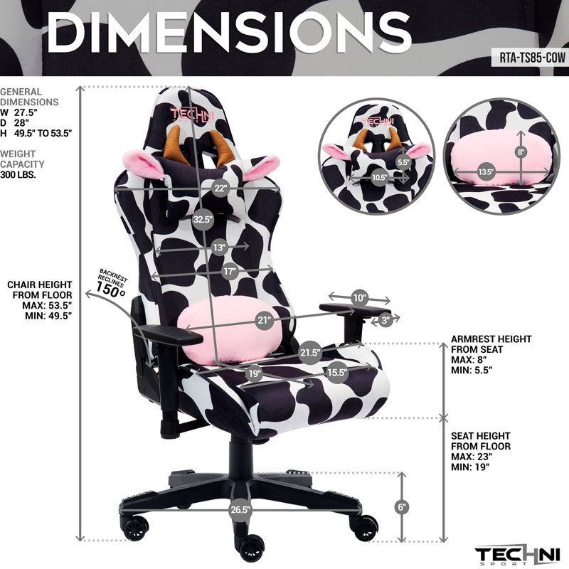 PC et chaise de course, Noir blanc
