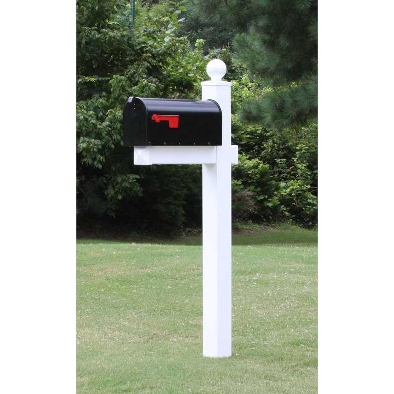 Plastic Post Mounted Mailbox