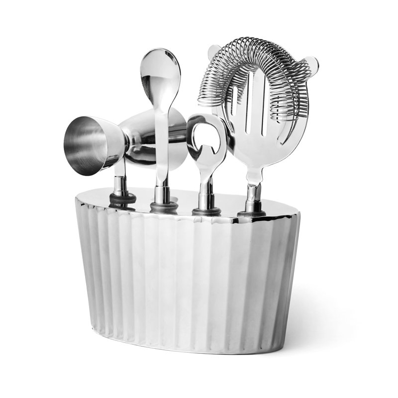 Waves Stainless Steel Bar Tool Set
