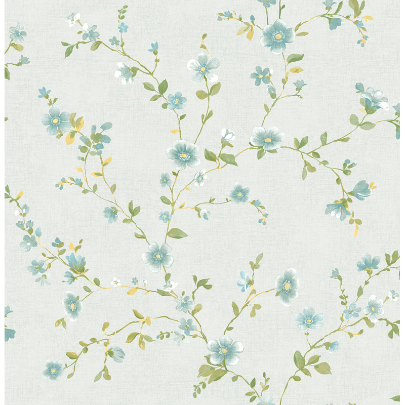 Papier peint floral 33 pi x 20,5 po Knightley, Léger