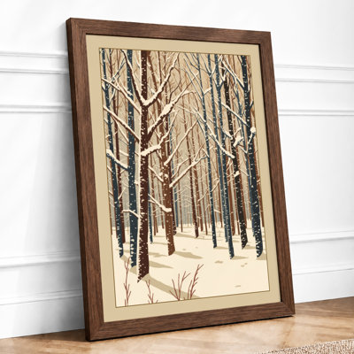 Quiet Winter Forest Scandinavian - Print