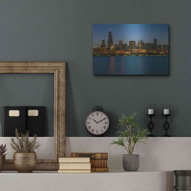 «Good Night Chicago Crop» par AKG, H 12 po x l 16 po