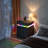 Ashten 19.7'' W - Modern Nightstand with Diamond-Cut Drawer Fronts, RGB Smart Lighting & Charging Hub and 3 Drawers (2 Standard + 1 Hidden)-2036081753