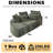 Dadrien 78.5-Inch Mid-Century Modern Futon With Corduroy Fabric And Neck Pillow Design-121793433