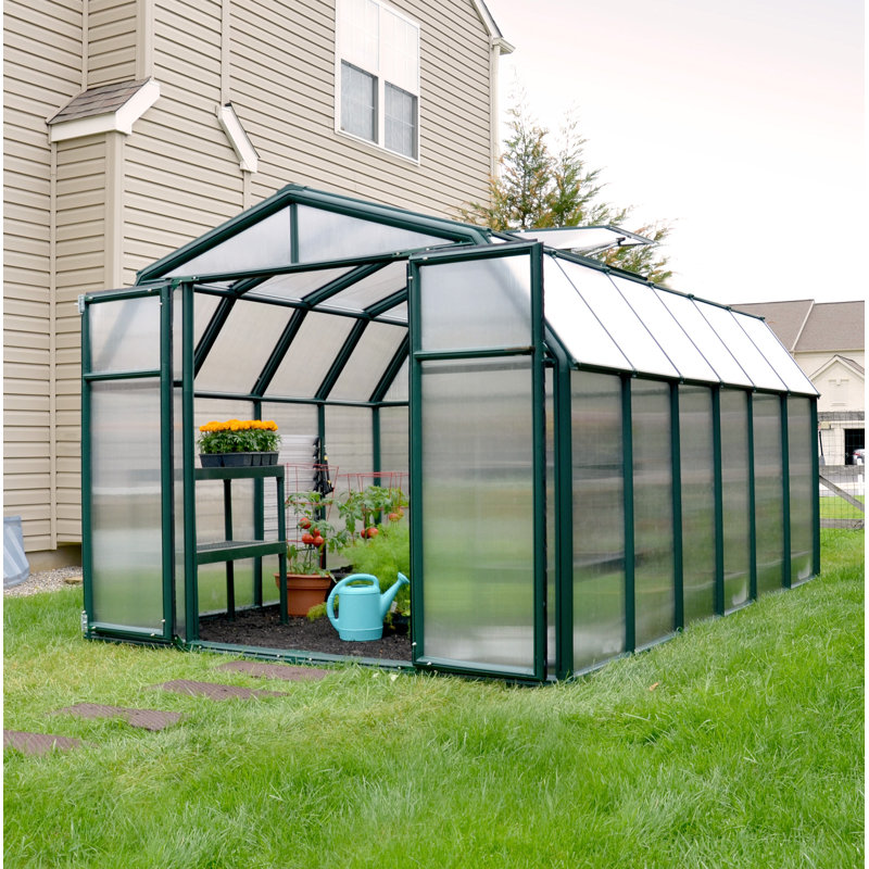 Rion Hobby Gardener 8 Ft W x 12 Ft D Greenhouse, 208cm H x 266cm W x 391cm D