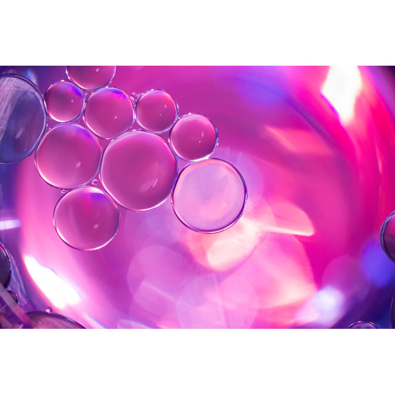 Pink Bubbles - Wrapped Canvas Print, 20cm H x 30cm W