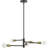5 - Light Dimmable Sputnik Modern Linear Chandelier