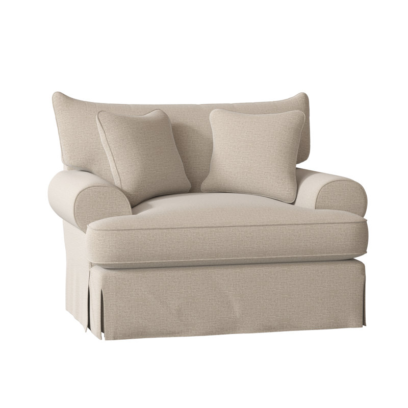 Chalkline Upholstered Armchair, Shambala 10 Beige Performance Chenille, Yes