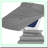 DeepSleep Queen Air Mattress Sheet Set - 4 Piece Bed Sheets for Queen Size Air Beds - Deep Pocket, Fade Resistant, Grey - Fits 16in to 24in Pillow Top Mattresses