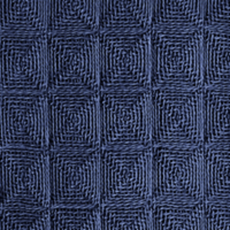 Serviette de bain 100% coton Waffle Twist, Bleu, Ensemble de serviettes de bain 6 pièces