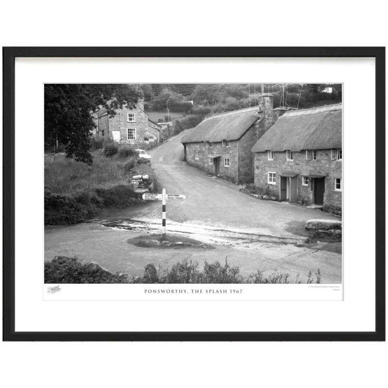 Ponsworthy, The Splash 1967 by Francis Frith - Single Picture Frame Print, 40cm H x 50cm W x 2.3cm D